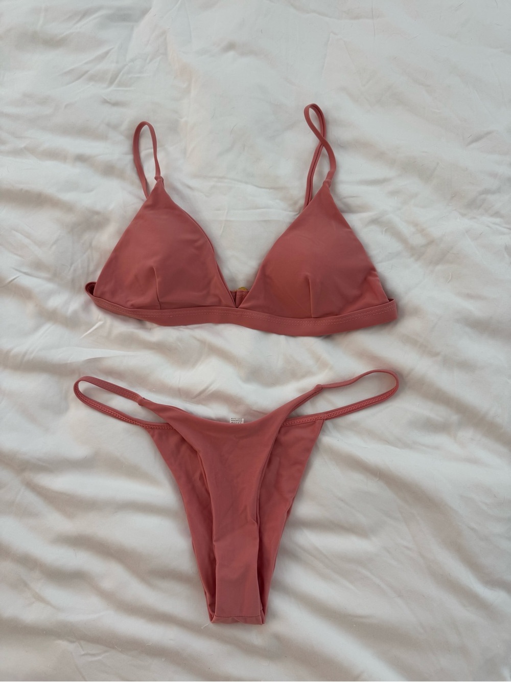 Mauve Pink Triangle Bikini Set